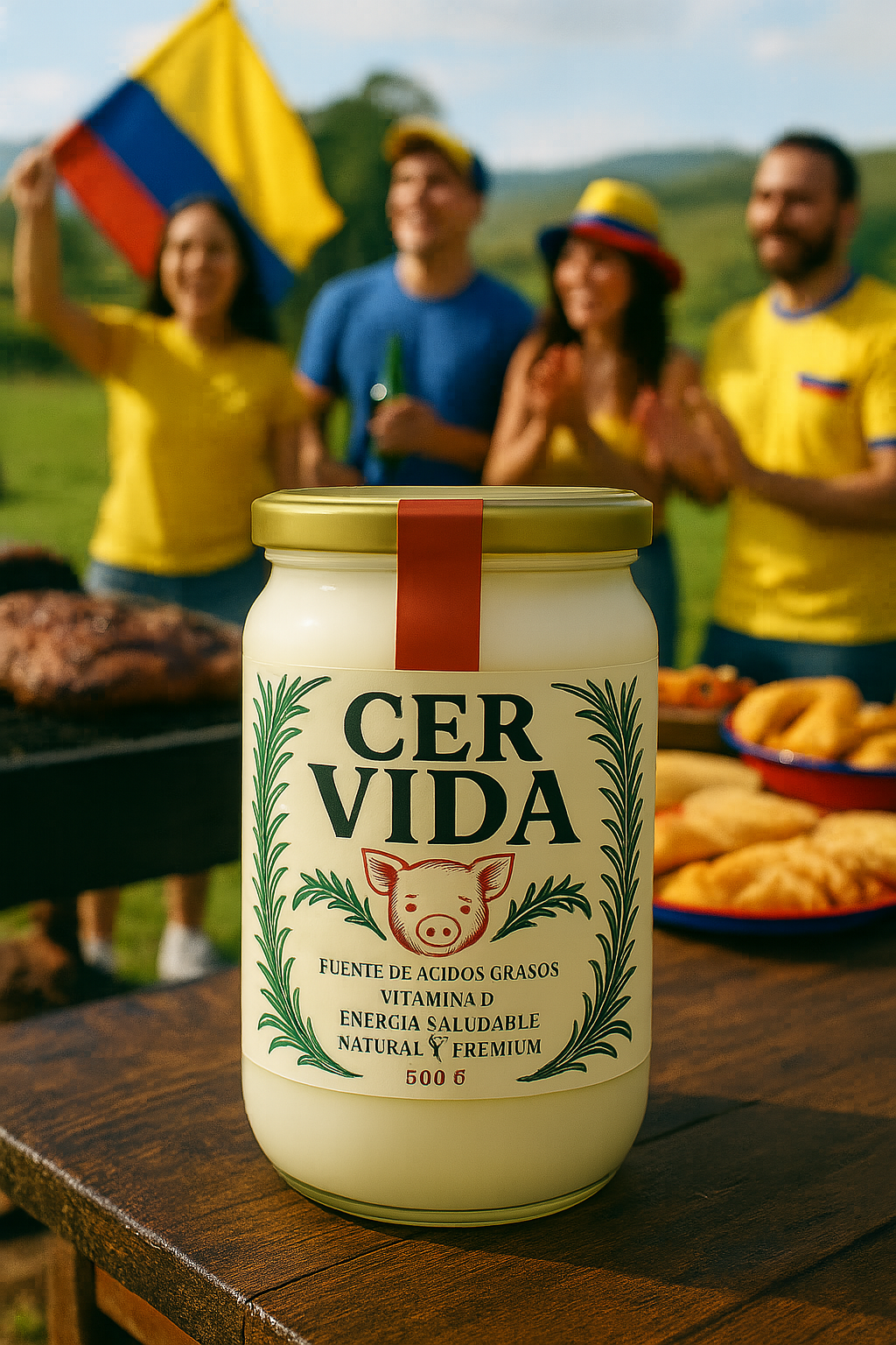 CER VIDA producto colombiano en celebracion