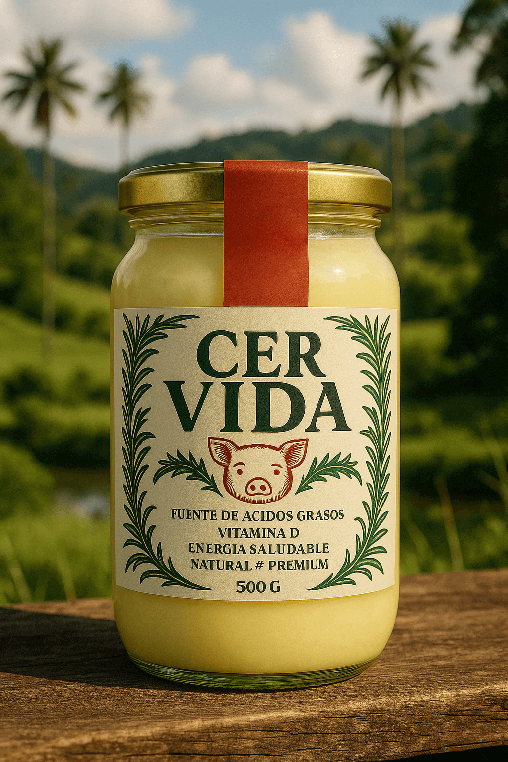 CER VIDA Grasa de Cerdo Premium en ambiente tropical colombiano